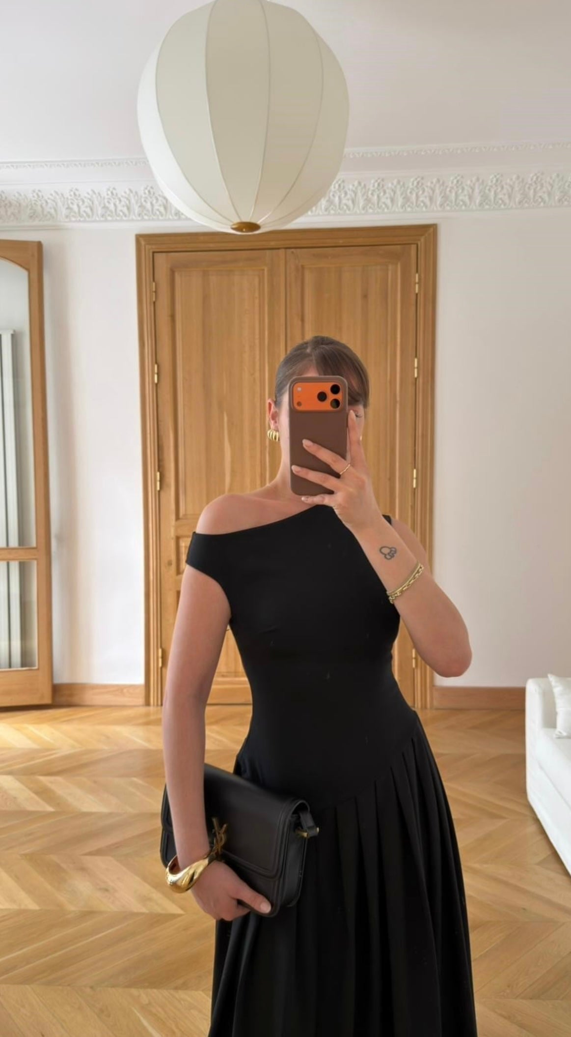 Asymmetrical Black Dress