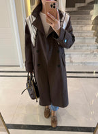 Long Trench Coat Brown