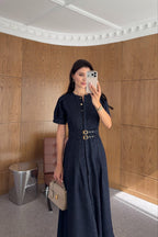 Denim Belted Dress