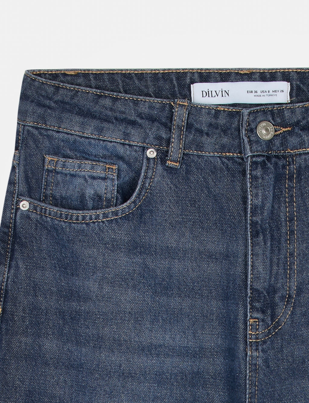 Navy Wide Leg Jeans