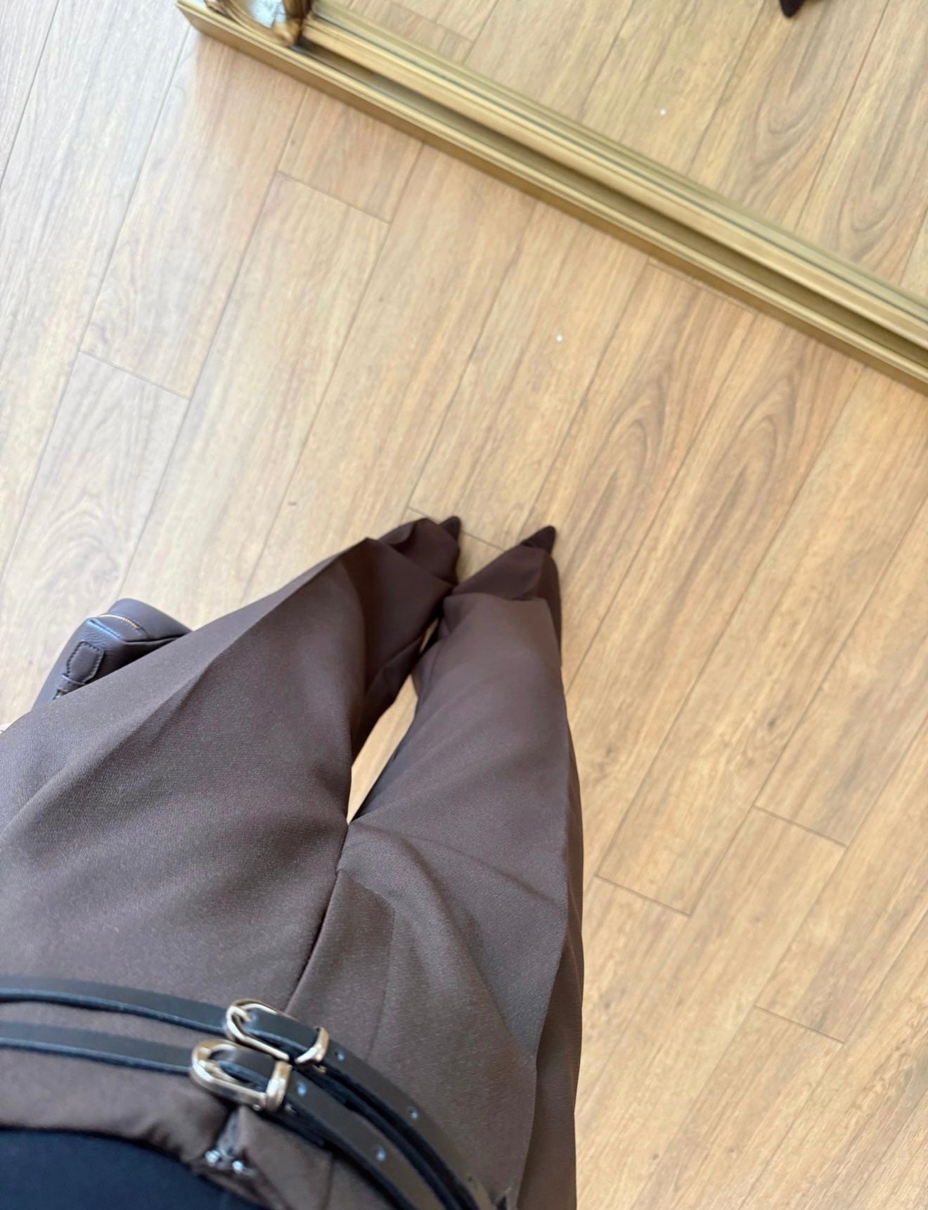 Brown Belted-palazzo