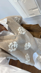 Beige Shirt-Vest Set