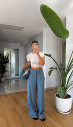 Elastic Waistband Trousers