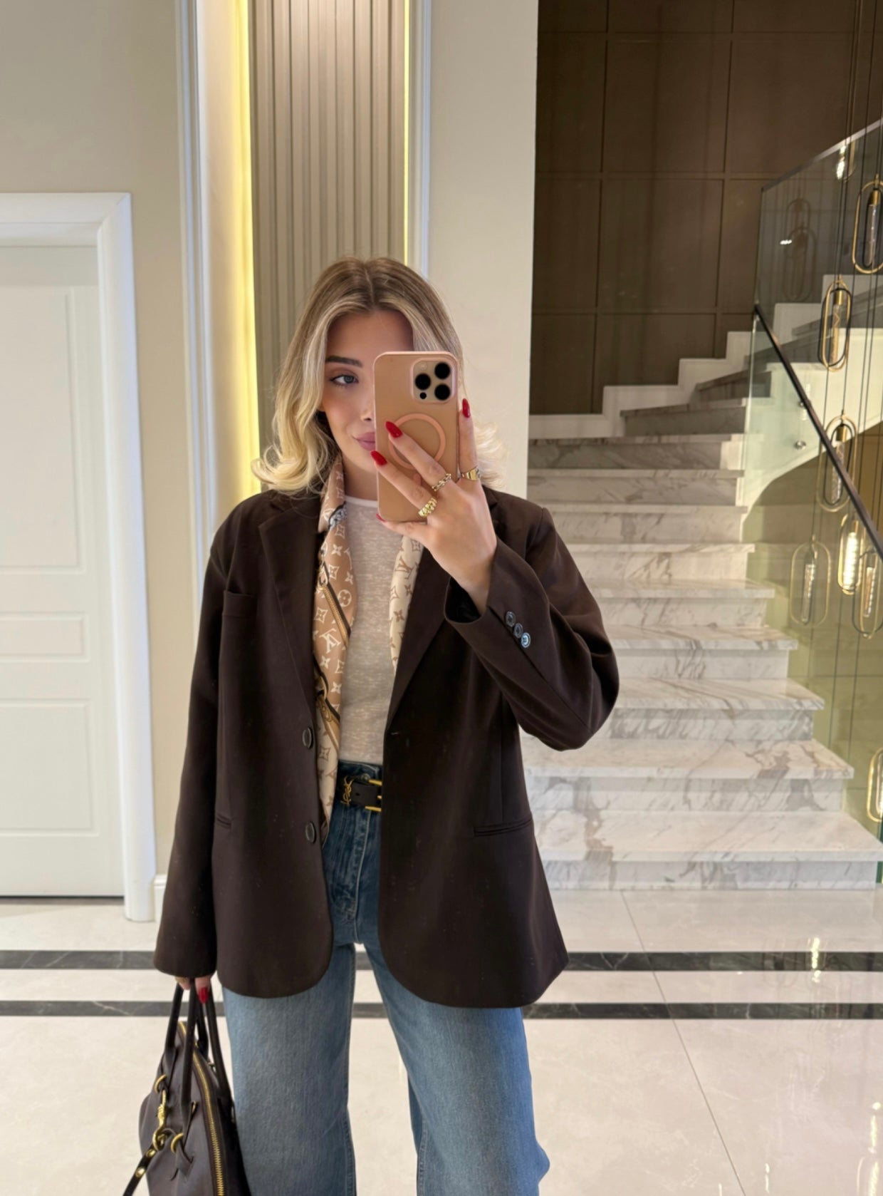 Oversized Brown Blazer