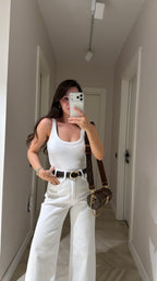 Zr Ankle Jeans - White