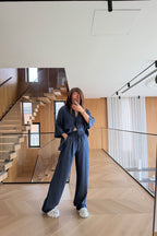 Comfy Denim Set - Dark Blue