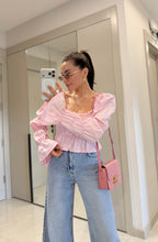 Puff-Sleeve Top - Pink