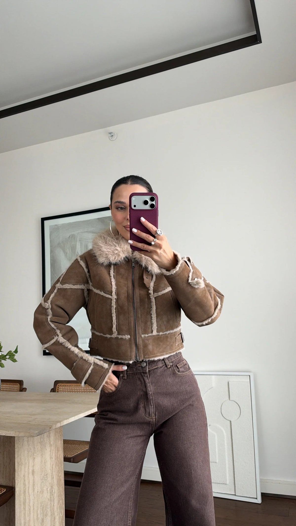 Teddy Trim Jacket