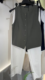 Metal Buttons Vest