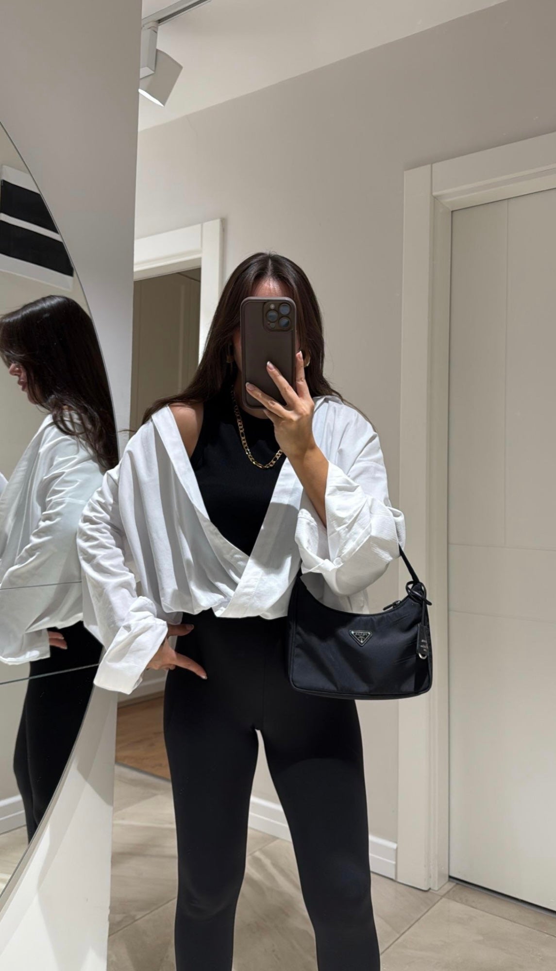 White Shirt with Tank Top