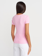 pink T-shirt