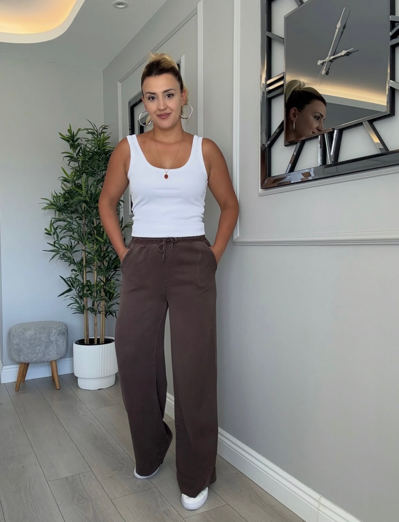 Tencel Pants - Brown