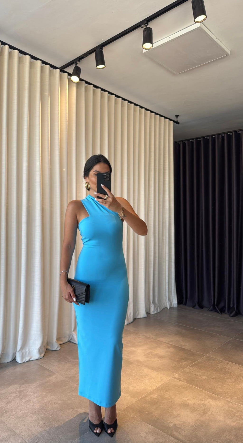 One Shoulder Midi-dress