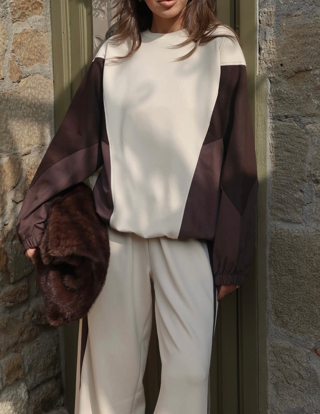 Brown-Beige Tracksuit