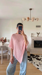 Poncho Top - Pink