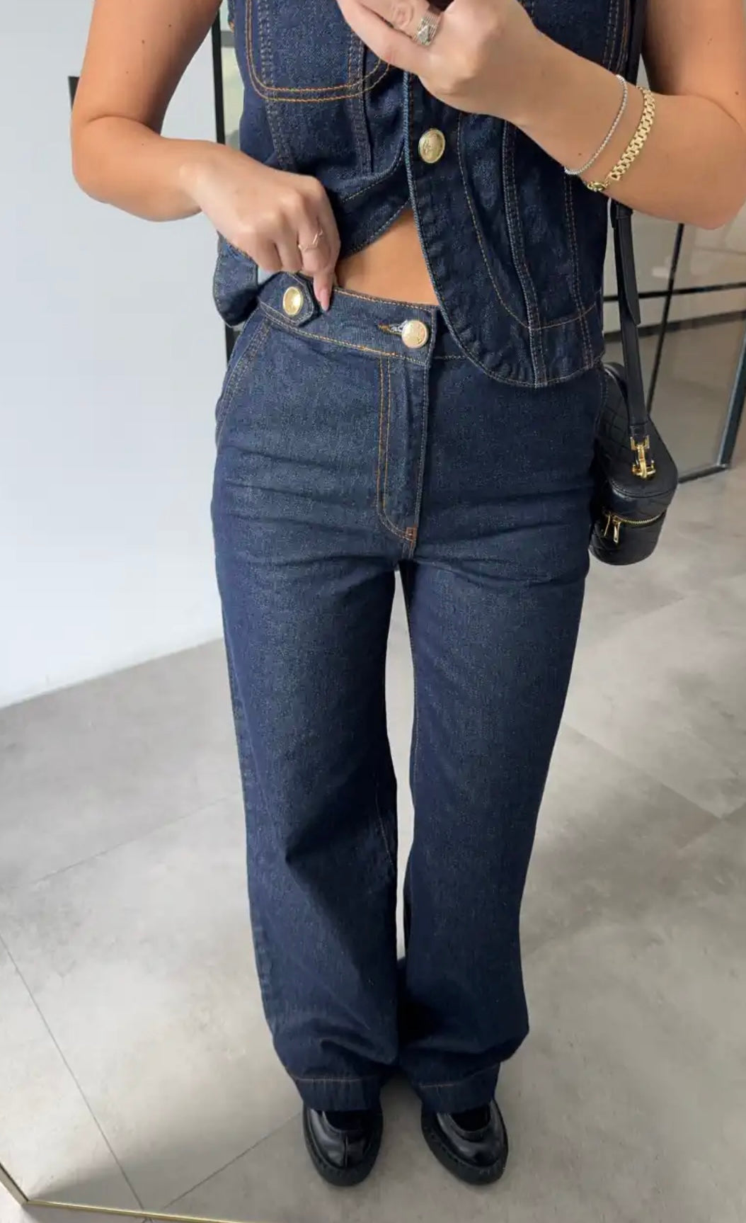 Vest-Denim Set