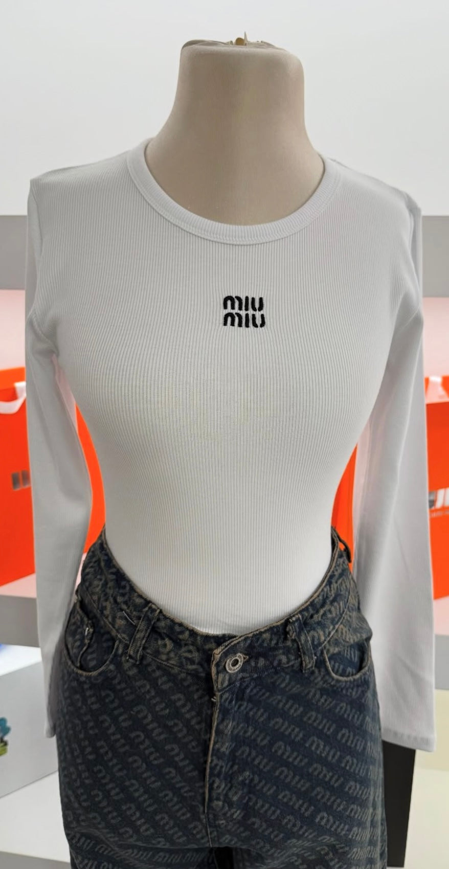Miu Miu Long Sleeved Top