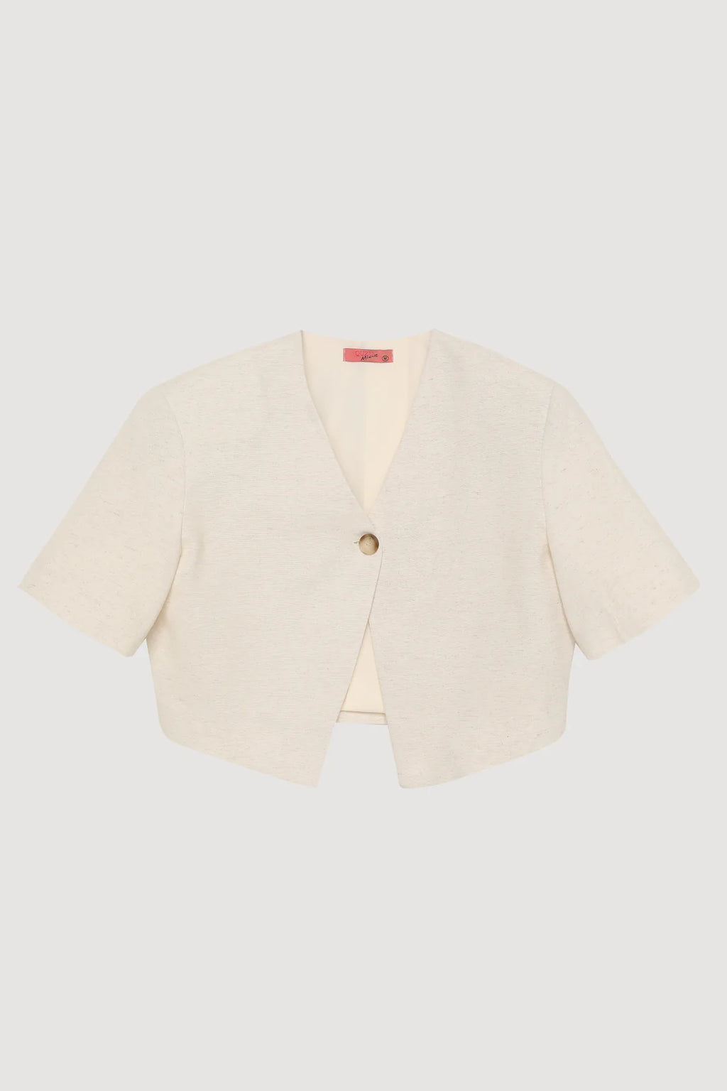 Linen Crop Blazer