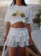 Ruffled Mini Skirt
