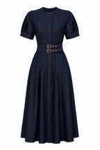 Denim Belted Dress