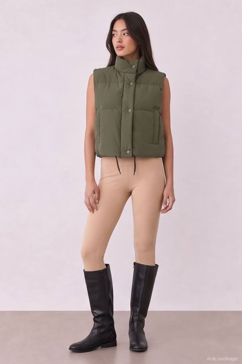 Puffer Vest - Olive