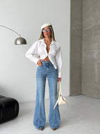 Blue Flare Jeans