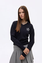 Navy State College Sweater