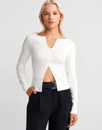 Zipper Detailed Top