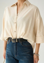 S.S Linen shirt - beige