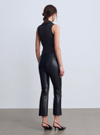 Dilvin Leather Pants - Black