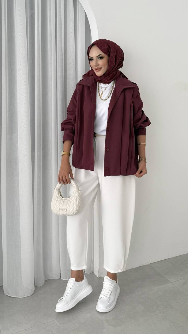 Burgundy Jacket