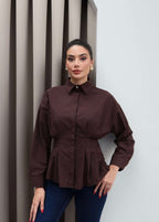 Waisted Shirt Brown
