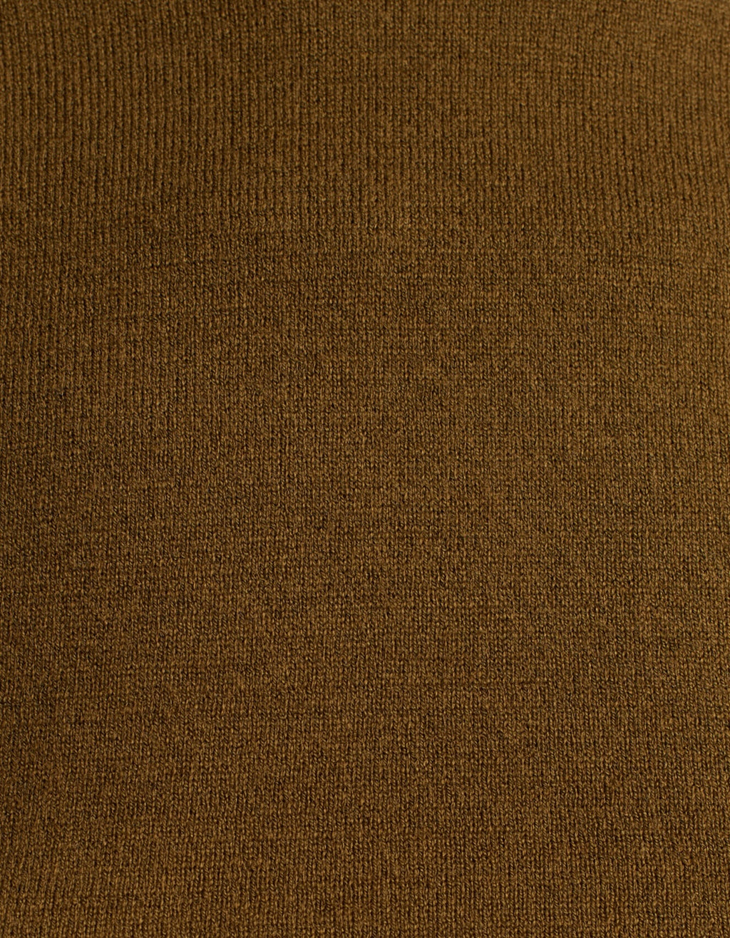Oil Green Soft Knitwear