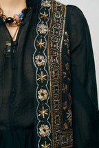 Black Beaded Vest