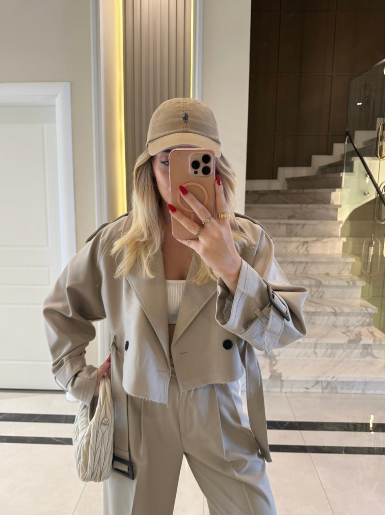 Crop Trench Coat