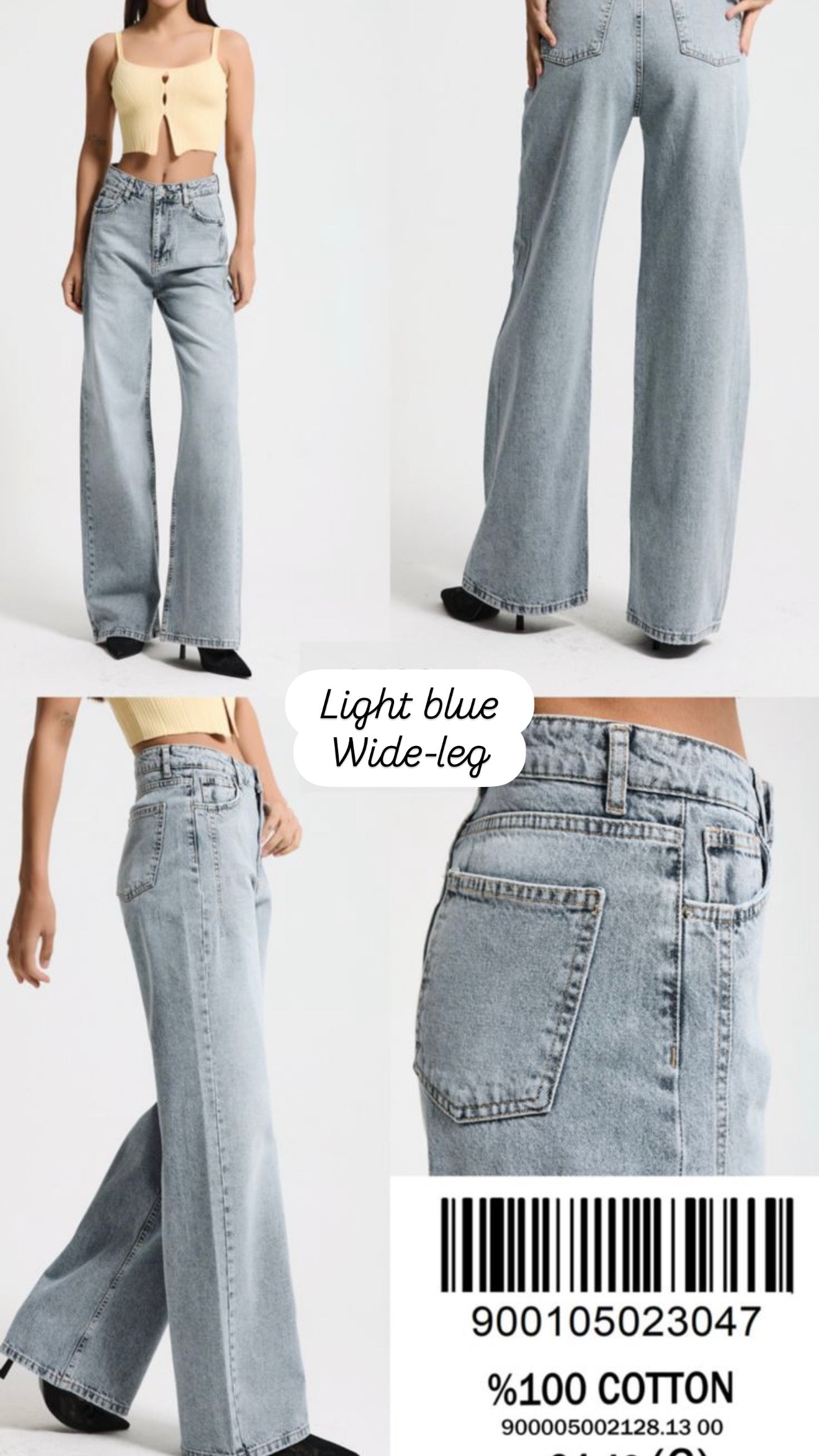 Light blue Wide-leg Jeans