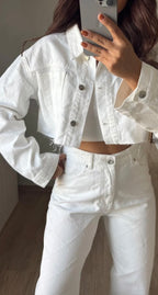 Ecru Denim Jacket