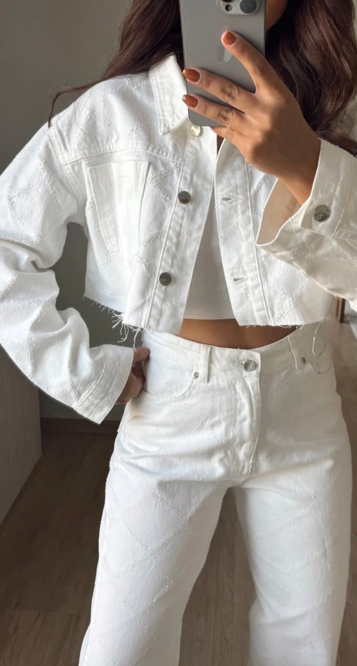 Ecru Denim Jacket