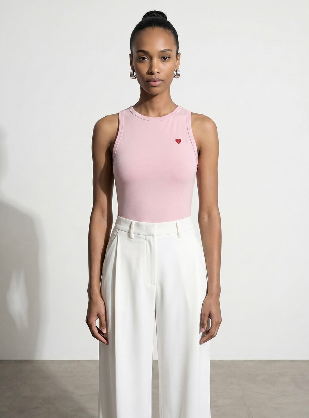 Heart Tank Top - Pink