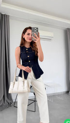 Dilvin Denim Vest