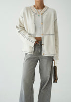 Premium Ecru Cardigan