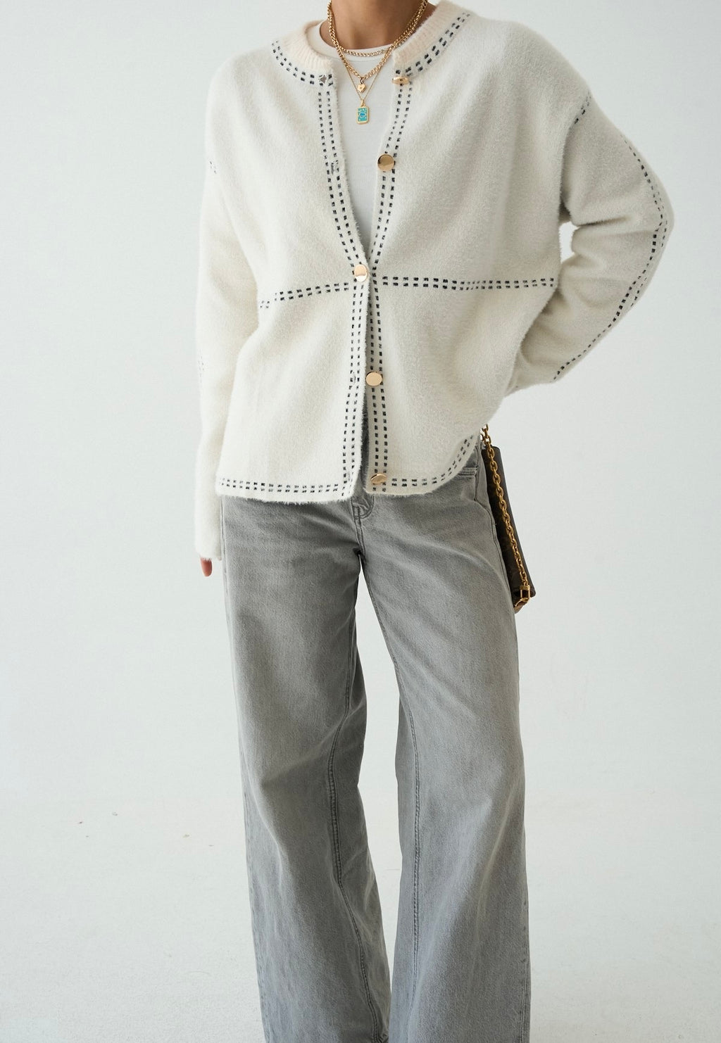 Premium Ecru Cardigan
