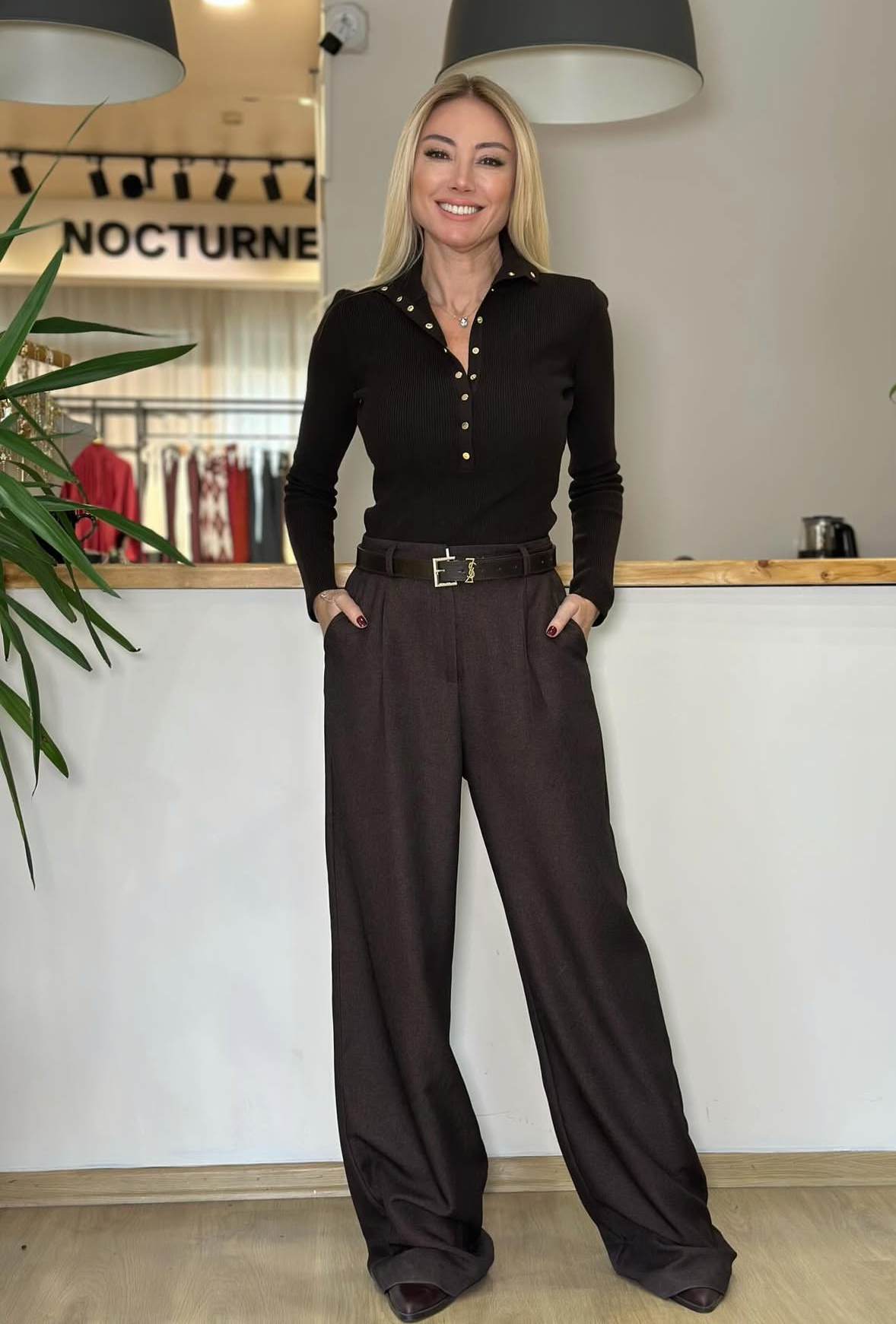 Brown Palazzo - Thick