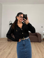 Ysl Black Cardigan