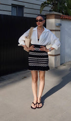 Striped Knit Skirt