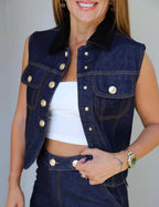 Vest-Denim Set