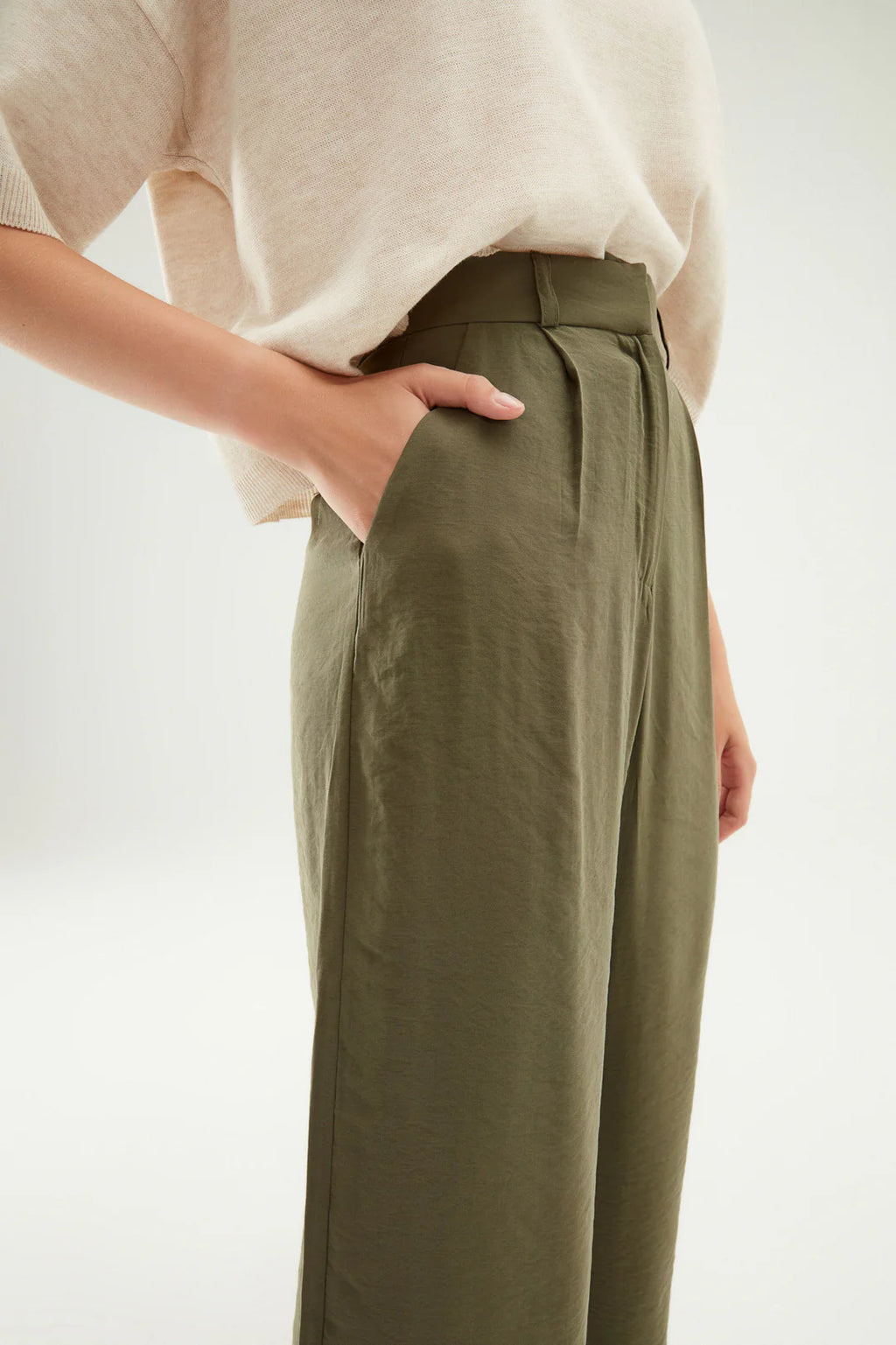 Tencel Pants - Khaki