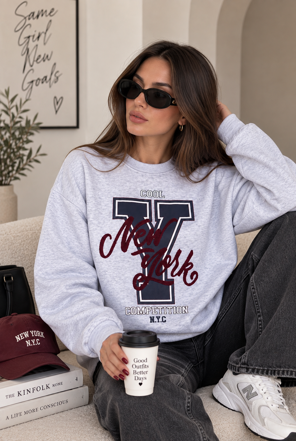 New York Grey Sweatshirt