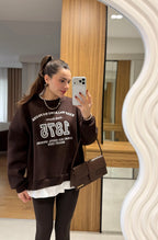 Keep walking Brown Sweatshirt