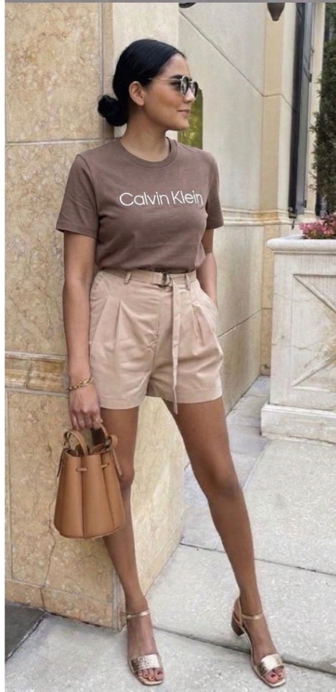 Calvin Klein T-shirt -brown